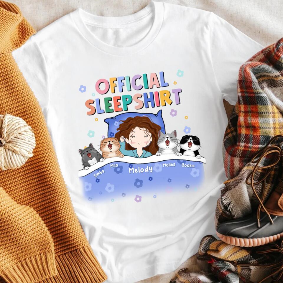 Personalized Official Sleepshirt Cats NI0703006XR T-Shirt