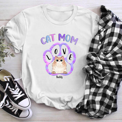 Personalized Love Cat Mom NI1003001XR T-Shirt