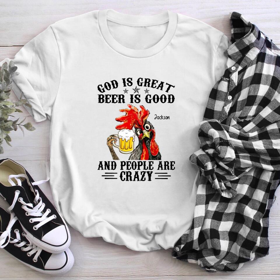 Personalized God Is Great People Are Crazy XR1003006YS T-Shirt