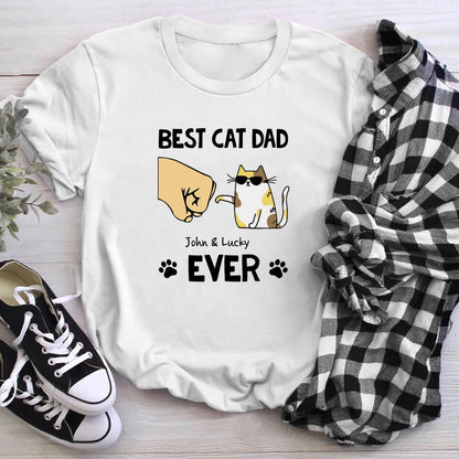 Personalized Best Cat Dad Ever YR1303002XC T- Shirt