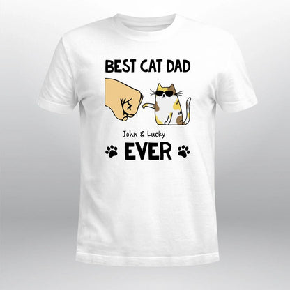 Personalized Best Cat Dad Ever YR1303002XC T- Shirt