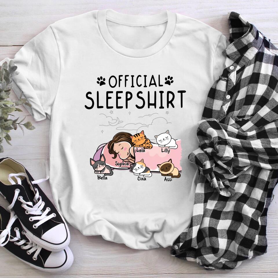 Personalized Cat Sleep Shirt YR1303003XC T-Shirt