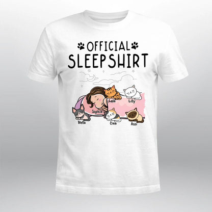 Personalized Cat Sleep Shirt YR1303003XC T-Shirt