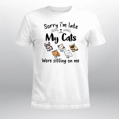 Personalized My Cat Was Sitting On Me YR1403002XC T-Shirt