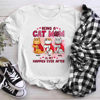 Personalized Being A Cat Mom Cat XR1403002YS T-Shirt