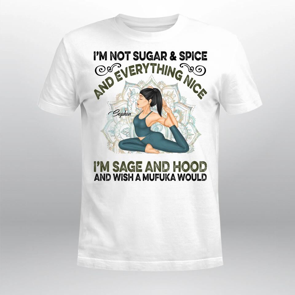 Personalized I'm Not Sugar Spice And Everything Nice NI1503001YR T-Shirt