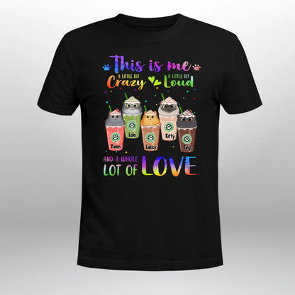 Personalized Crazy Loud Love Cat YR1603003XC T-Shirt