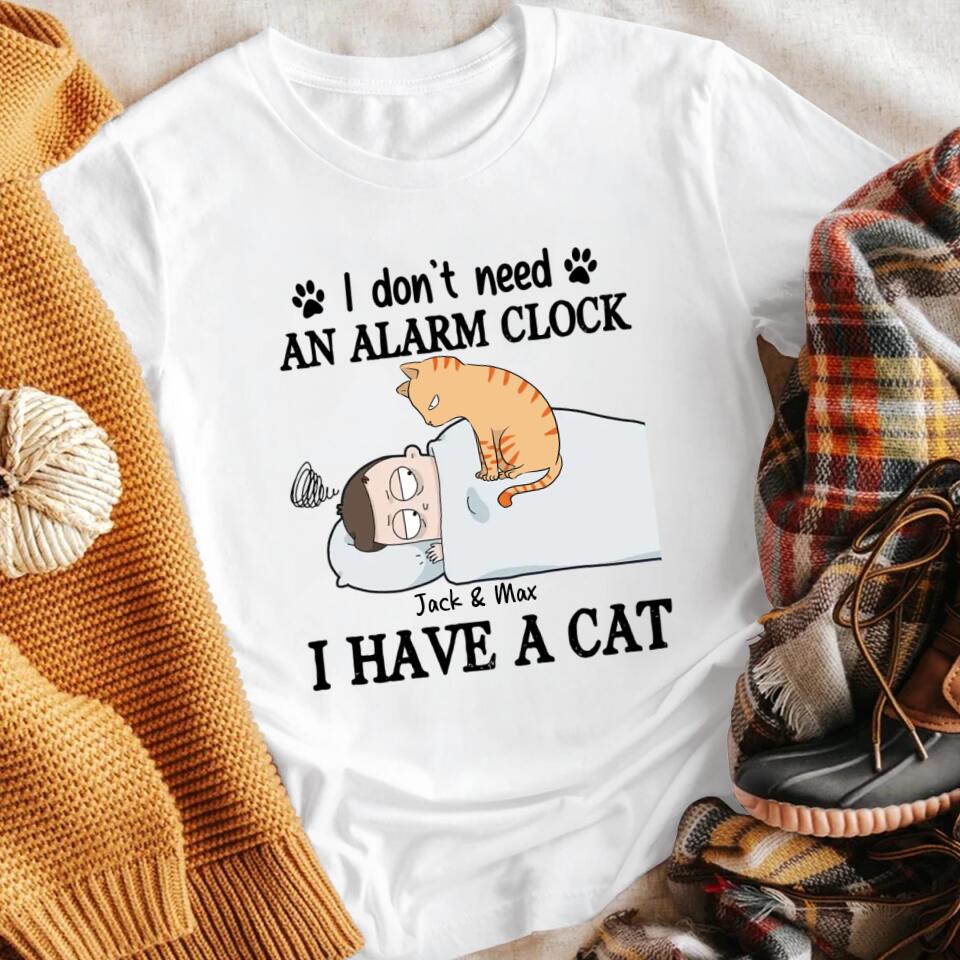 Personalized Cat Alarm Clock XR0803003YS T-Shirt