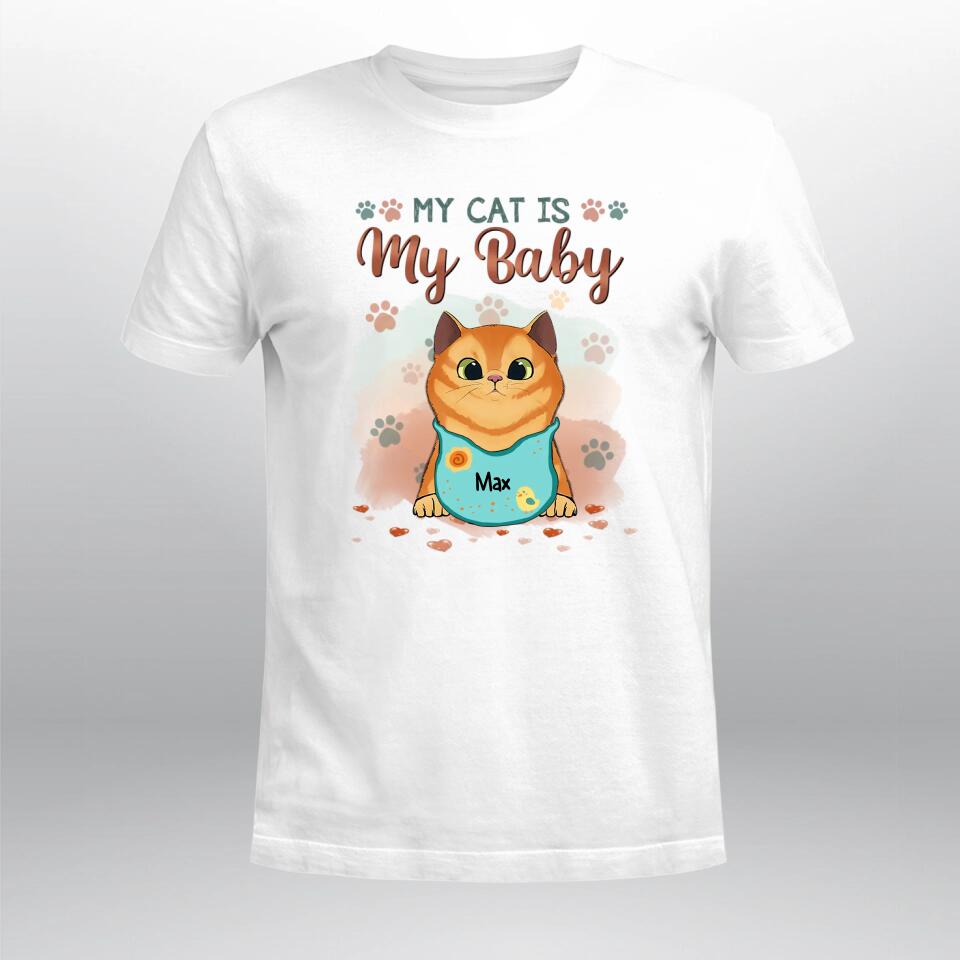 Personalized My Cats Are My Babies Cat XR0903003XY T-Shirt