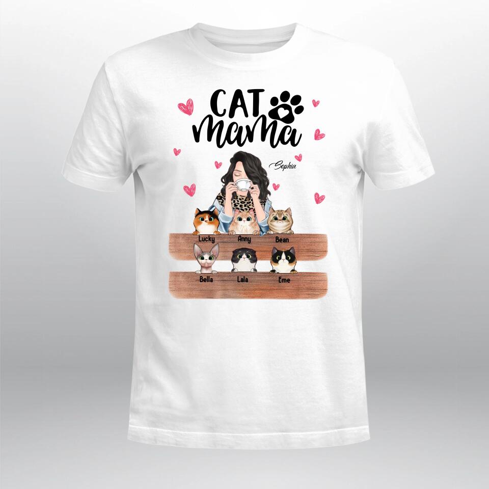 Personalized Cat Mama YR1703004YF T-Shirt