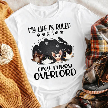 Personalized My Life Is Ruled By A Tiny Furry Overlord YR1803002YF T-Shirt