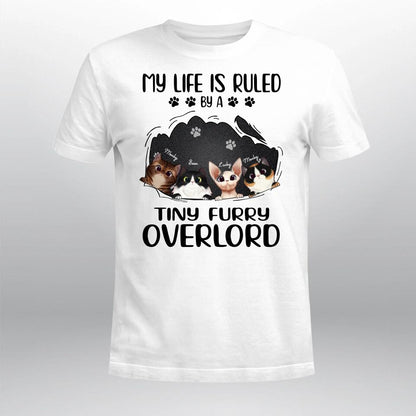 Personalized My Life Is Ruled By A Tiny Furry Overlord YR1803002YF T-Shirt