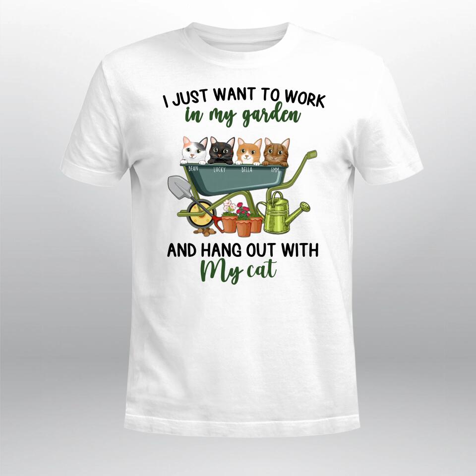 Personalized Hang Out With Cat And Work In Garden YR2003002XC T-Shirt