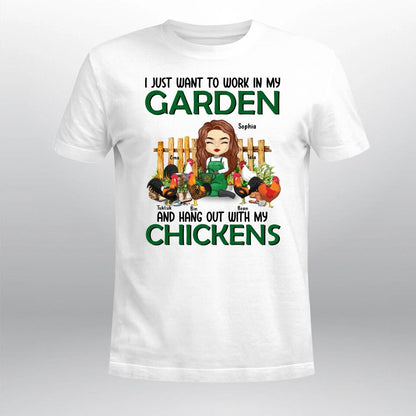 Personalized Work In My Garden YR2103001XC T-Shirt