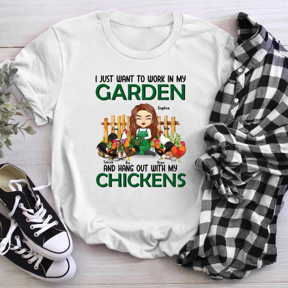 Personalized Work In My Garden YR2103001XC T-Shirt