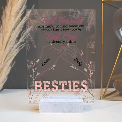 Personalized Gift for Besties XR2103002YS Acrylic Plaque With Stand