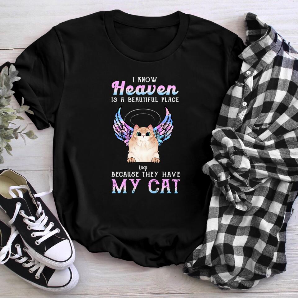 Personalized Cat Heaven T-Shirt