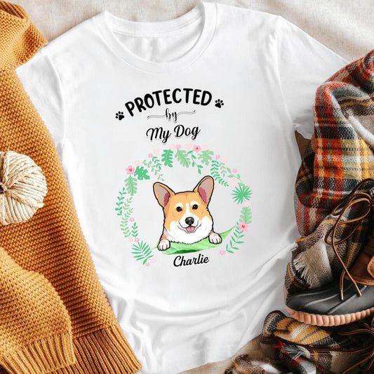 Personalized Protected By My Dog NI2303004XR T-Shirt