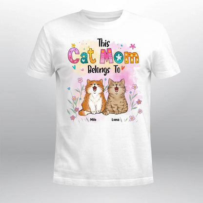 Personalized This Cat Mom Belongs To NI2303008XR T-Shirt