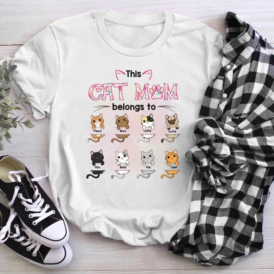 Personalized This Cat Mom T-Shirt