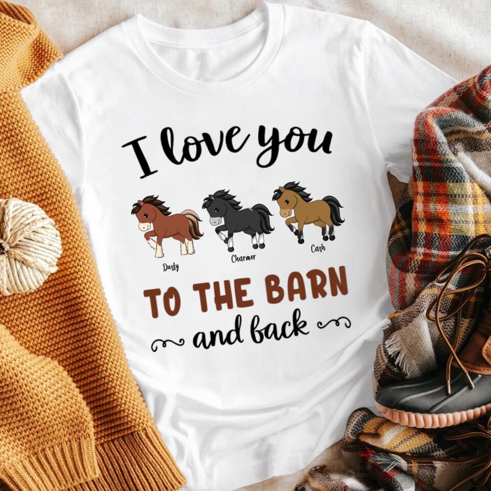 Personalized Horse To The Barn T-Shirt