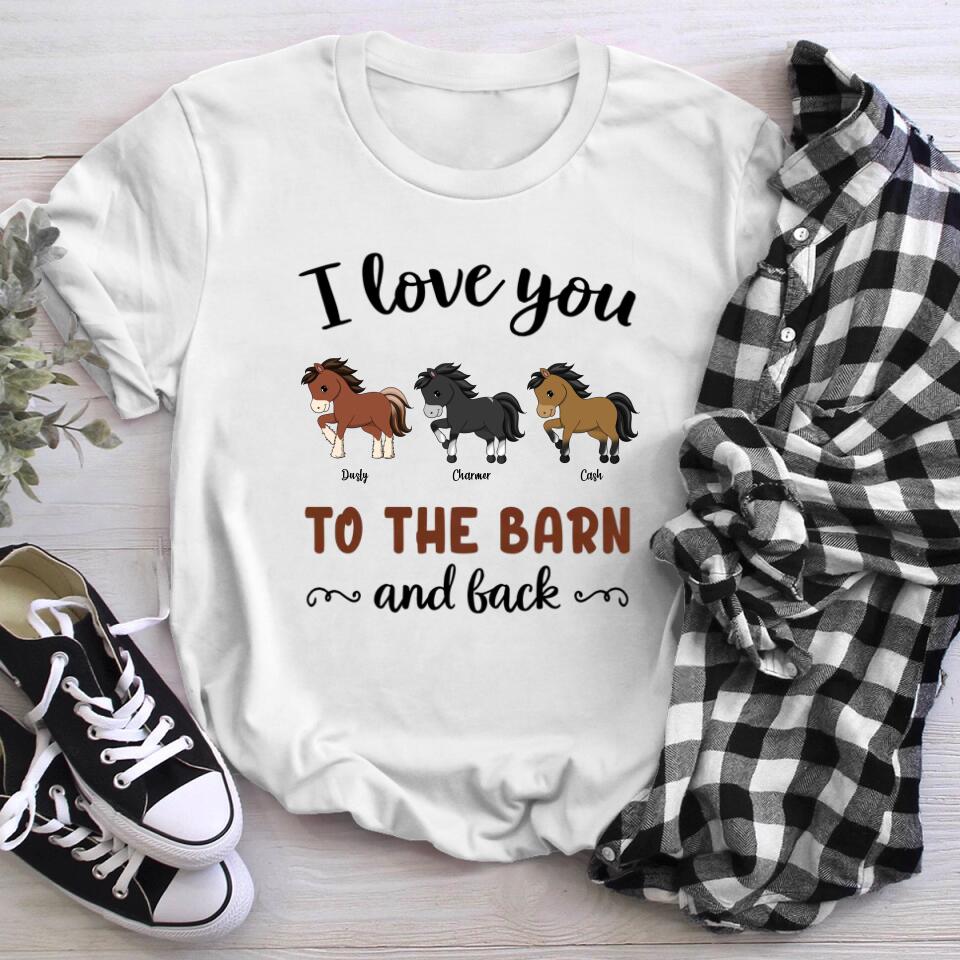 Personalized Horse To The Barn T-Shirt