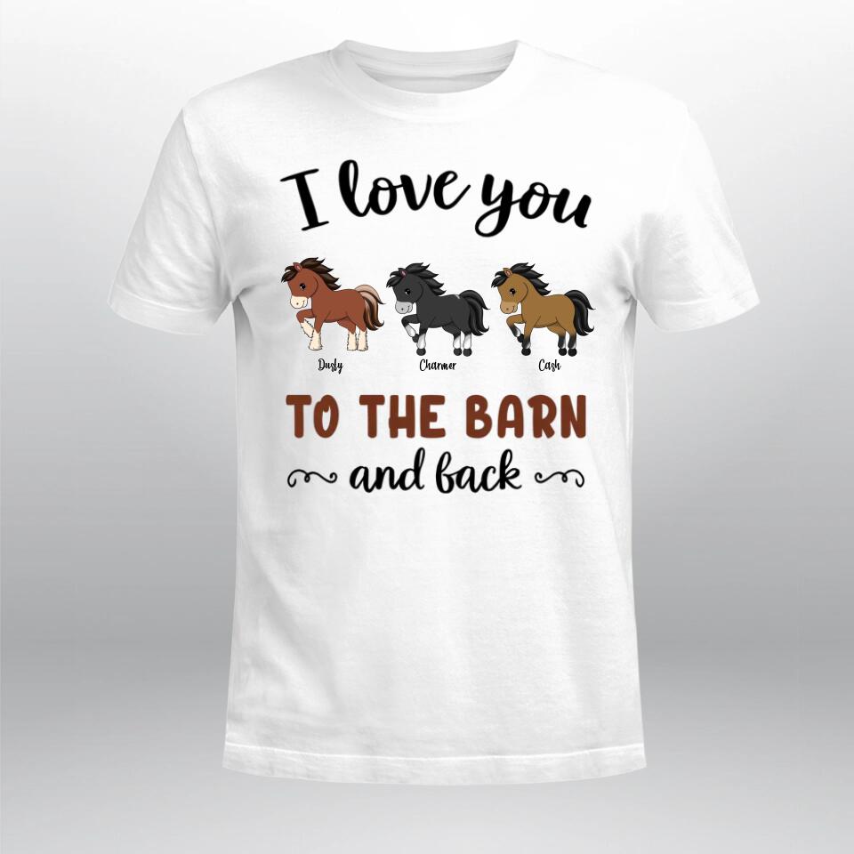 Personalized Horse To The Barn T-Shirt