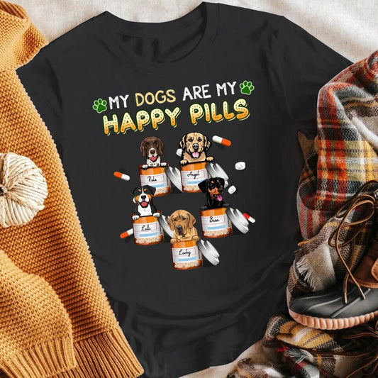 Personalized My Dogs Are My Happy Pills YR2303003YF T-Shirt