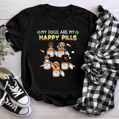 Personalized My Dogs Are My Happy Pills YR2303003YF T-Shirt