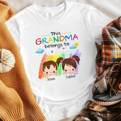 Personalized This Grandma Belongs To XR2403007XY T-Shirt