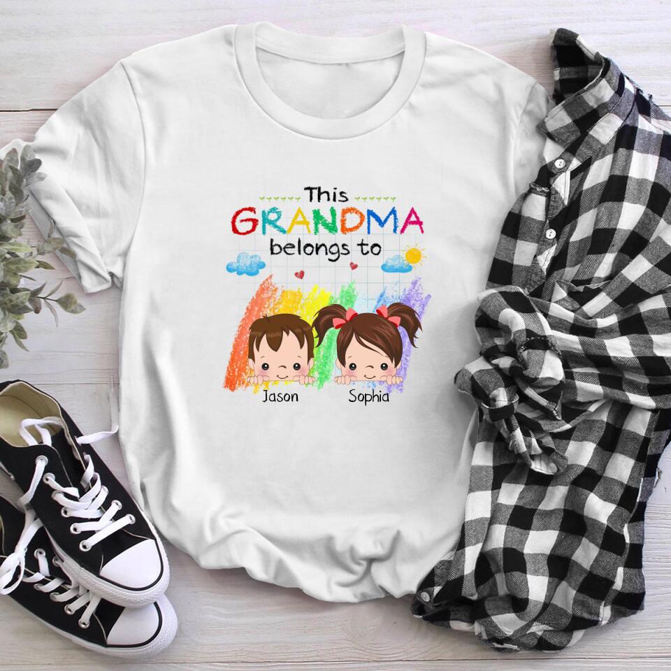 Personalized This Grandma Belongs To XR2403007XY T-Shirt