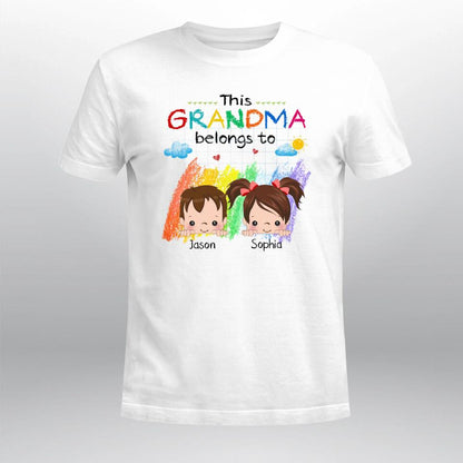 Personalized This Grandma Belongs To XR2403007XY T-Shirt