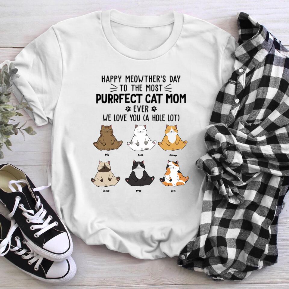 Personalized Happy Meowther's Day We Love You T-Shirt