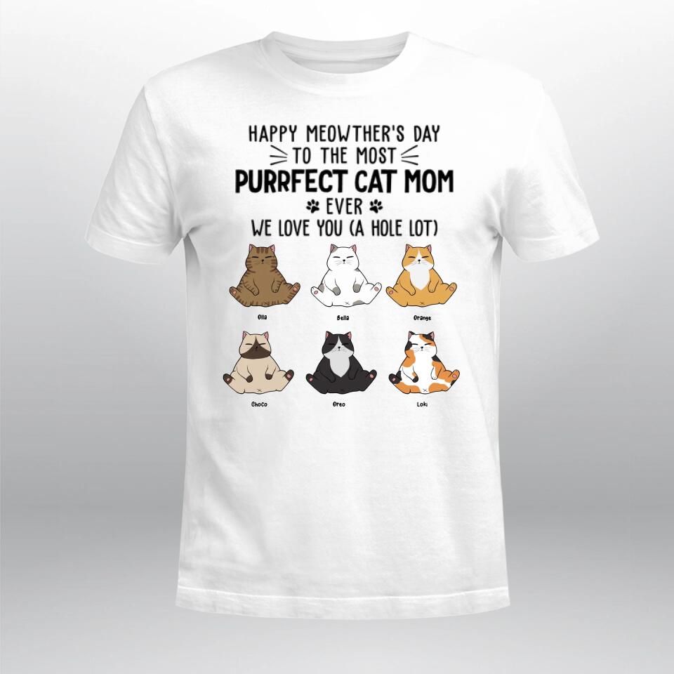 Personalized Happy Meowther's Day We Love You T-Shirt