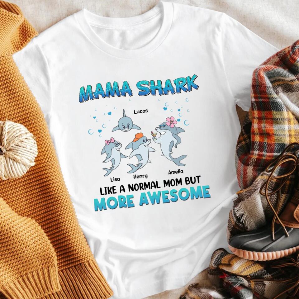 Personalized Awesome Mama Shark XR2803001YS T-Shirt