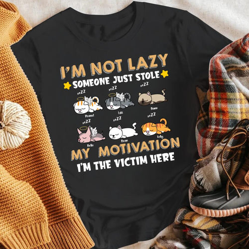 Personalized I'm Not Lazy Someone Just Stole My Motivation I'm The Victim Here YR2803001XC T-Shirt