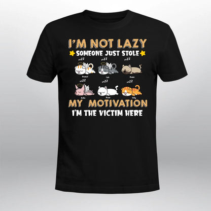 Personalized I'm Not Lazy Someone Just Stole My Motivation I'm The Victim Here YR2803001XC T-Shirt