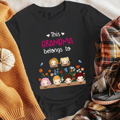 Grandma's Garden This Grandma Belongs To T-Shirt