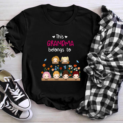 Grandma's Garden This Grandma Belongs To T-Shirt