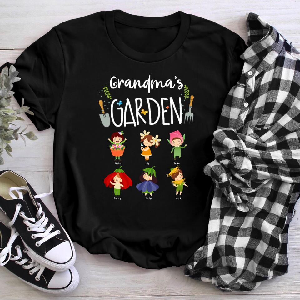 Personalized Grandma's Garden T-Shirt