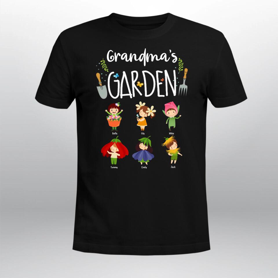 Personalized Grandma's Garden T-Shirt