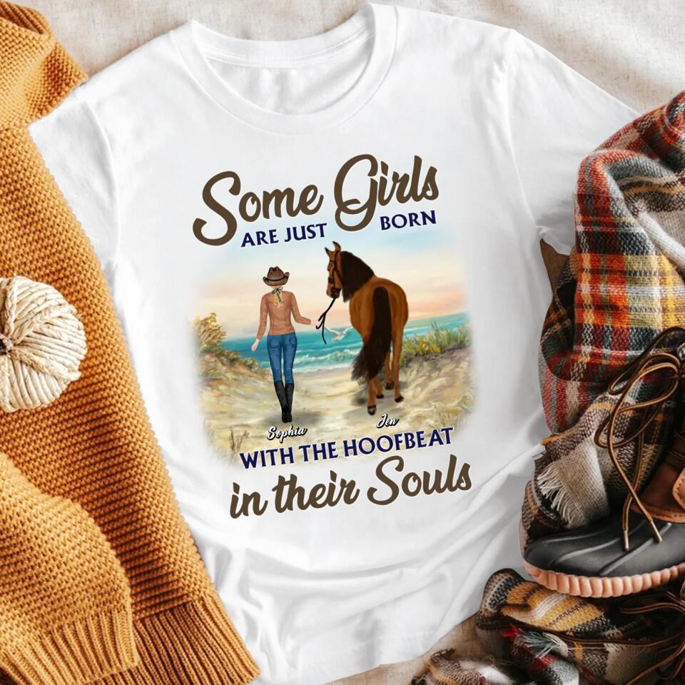 Personalized Some Girls Are Just Born With The Hoofbeat In Their Souls YR2903001XC T-Shirt