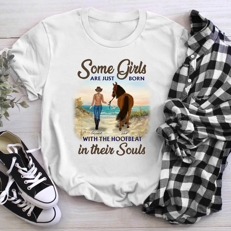 Personalized Some Girls Are Just Born With The Hoofbeat In Their Souls YR2903001XC T-Shirt