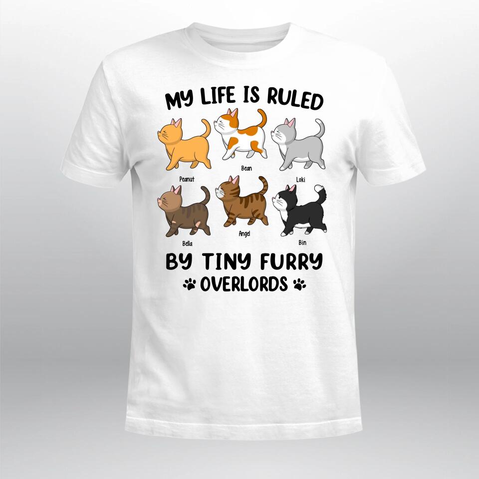 Personalized My Life Is Ruled By Cats YR2903004XC T-Shirt