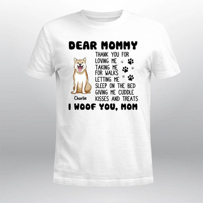 Personalized Dear Mommy NI3003002XR T-Shirt