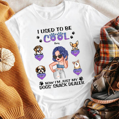 Personalized I Used To Be Cool Now I'm Just My Dogs' Snack Dealer XR3003006XY T-Shirt