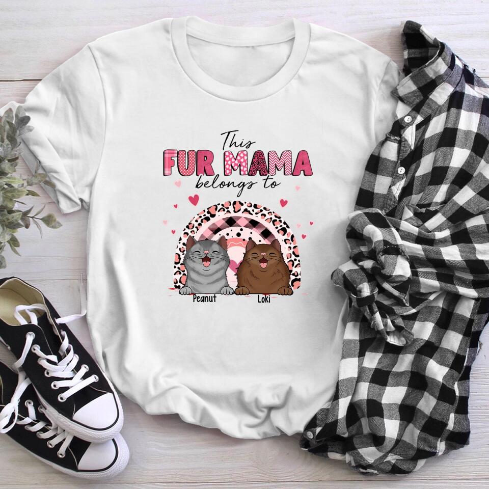 Personalized This Fur Mana Belongs To Cat NI0104005YR T-Shirt