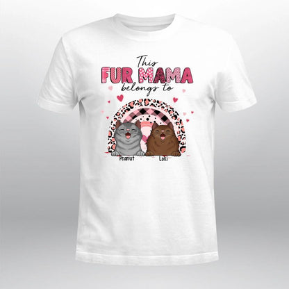 Personalized This Fur Mana Belongs To Cat NI0104005YR T-Shirt