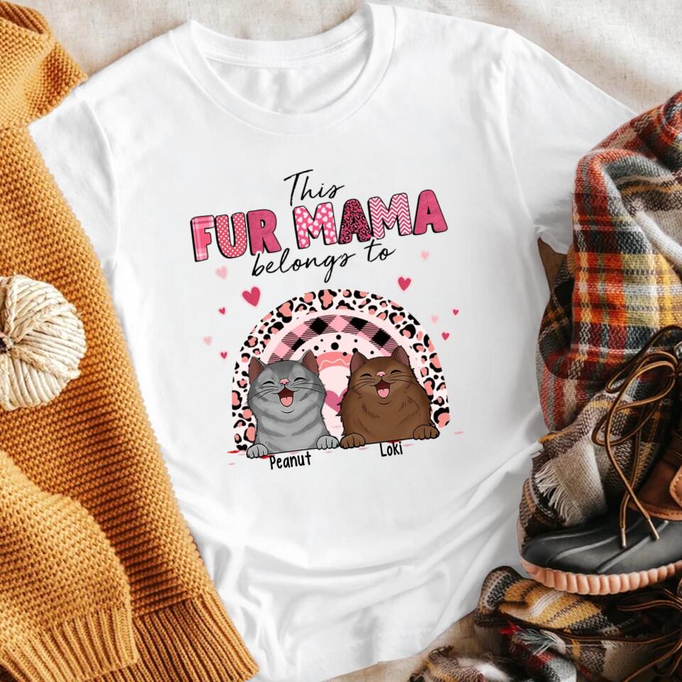 Personalized This Fur Mana Belongs To Cat NI0104005YR T-Shirt