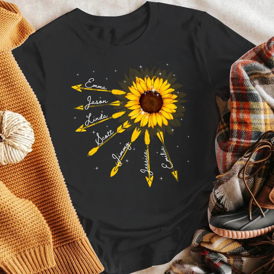 Personalized Sun Flower Grandma XR0304003YS T-Shirt